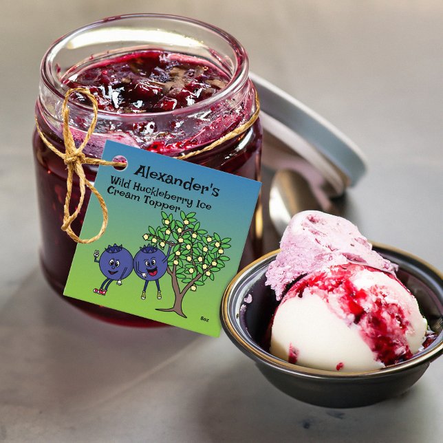 Blueberry Pals Funny Cartoon Jam Pie und mehr Geschenkanhänger (Von Creator hochgeladen)