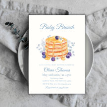 Blueberry Pancake Baby Brunch Babydusche