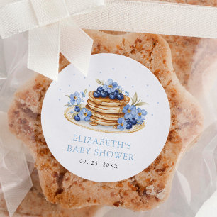 Blueberry Pancake Runder Aufkleber