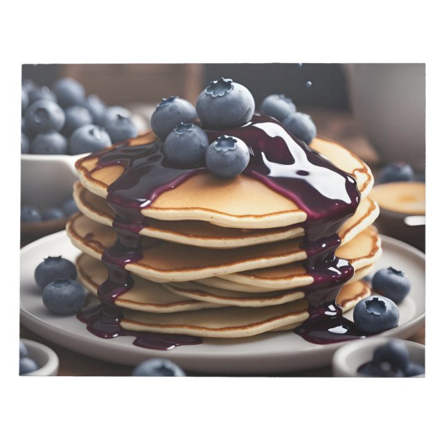 Blueberry Pancakes Notizblock (Vorderseite)