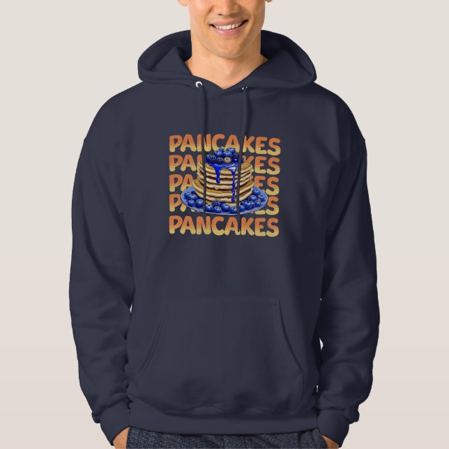 Blueberry Pancakes, Yummy-Feinschmecker Hoodie (Vorderseite)