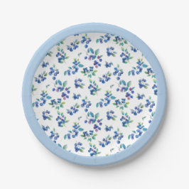 Blueberry Paper Plate Pappteller