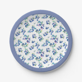Blueberry Paper Plate Pappteller
