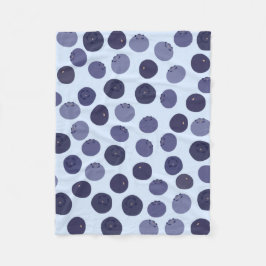 Blueberry Pattern Fleecedecke
