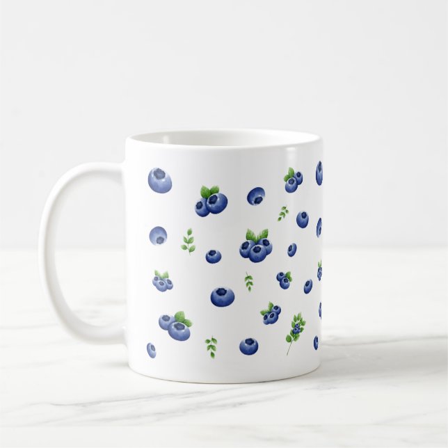 Blueberry Pattern Kaffeetasse (Links)
