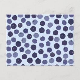 Blueberry Pattern Postkarte