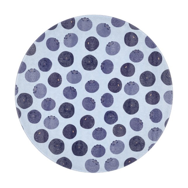 Blueberry Pattern Schneidebrett (Vorderseite)