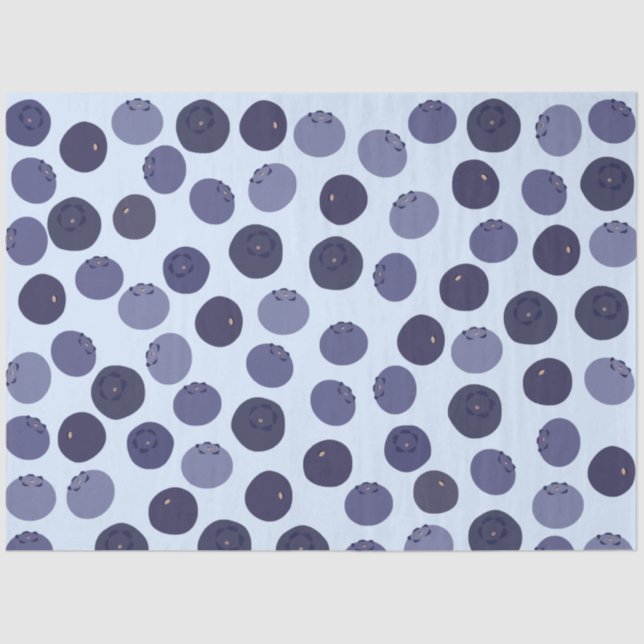 Blueberry Pattern Seidenpapier (Vorderseite)