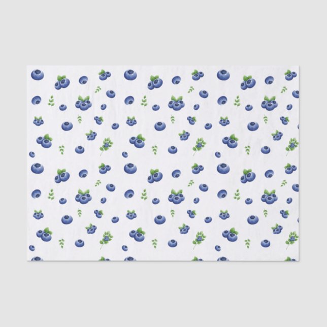 Blueberry Pattern Seidenpapier (Vorderseite)