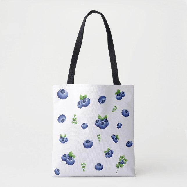 Blueberry Pattern Tasche (Vorderseite)