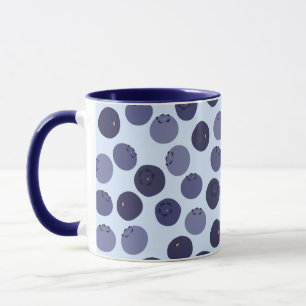 Blueberry Pattern Tasse