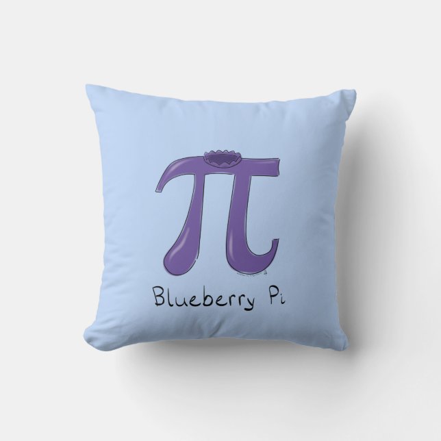 Blueberry Pi Cute Math Pi Coussin jour (Recto)