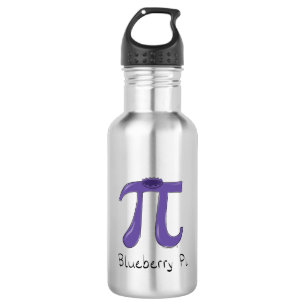 Blueberry Pi Cute Math Pi Day Bouteille d'eau vert