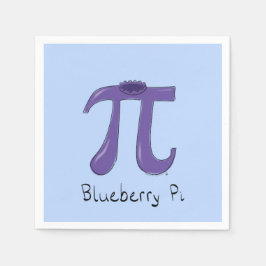 Blueberry Pi Niedlich Mah Pi Day Party Napkins Serviette