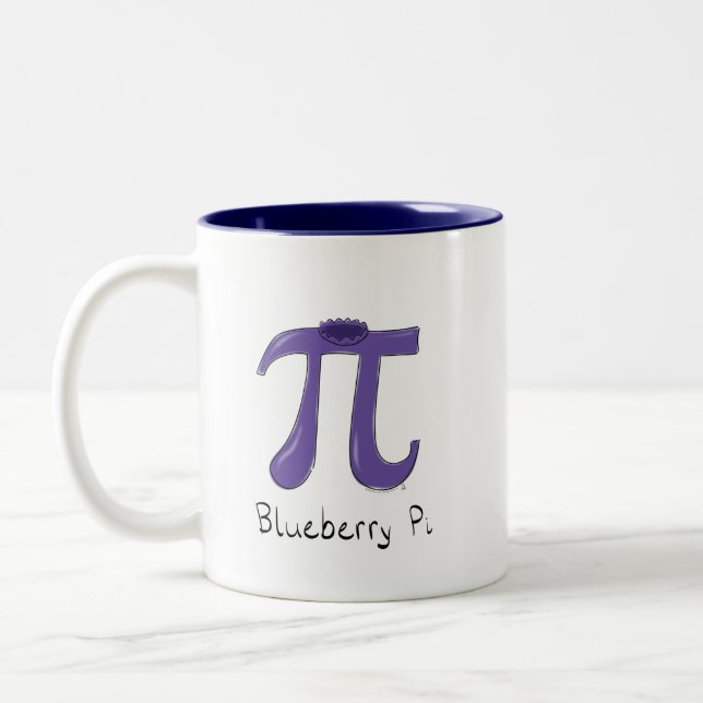 Blueberry Pi Niedlich Mathe Pi Day Coffee Tasse (Links)