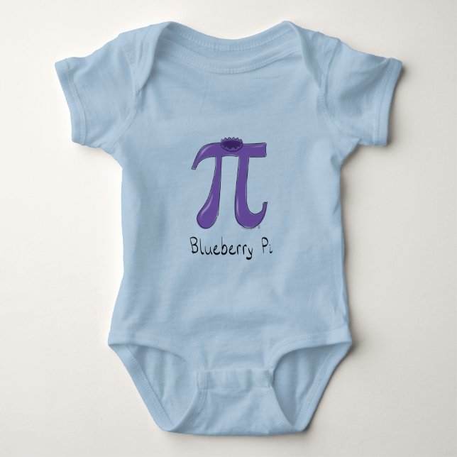 Blueberry Pi Niedlich Mathe Pi Day Kid's Baby Body Baby Strampler (Vorderseite)
