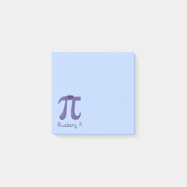Blueberry Pi Niedlich Mathe Pi Day Notes Post-it Klebezettel (Vorderseite)