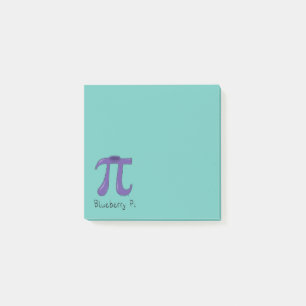 Blueberry Pi Symbol Math Lehrer Geschenk Post-it Klebezettel