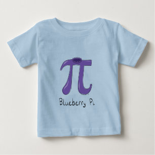 Blueberry Pi Symbol Niedlich Mathelehrer Baby T-shirt