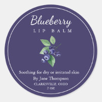 Blueberry Salve / Balm Label