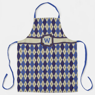 Blueberry Scone Raute All-over Print Schürze