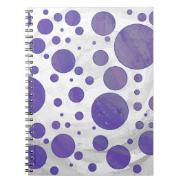 Blueberry Smear Polka Dot Notizblock