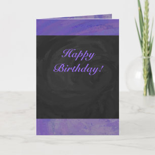 Blueberry Smear und Black Monogram Karte