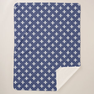 Blueberry Southern Hütte Fleur de Lys Sherpadecke
