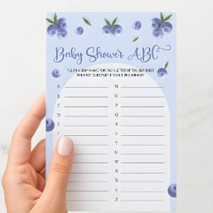 Blueberry Sweet Watercolor Kinderdusche ABC Game