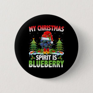Blueberry Trading Weihnachtsmannmütze - Weihnachts Button