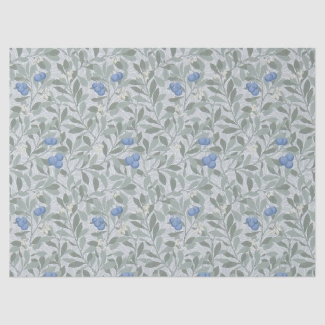 Blueberry Tree, William Morris Seidenpapier (Vorderseite)