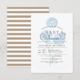 Blueberry Trio | Berry Watercolor Babydusche Einladung