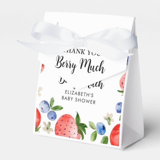Blueberry und Strawberry Vielen Dank Geschenkschachtel (Vorderseite)
