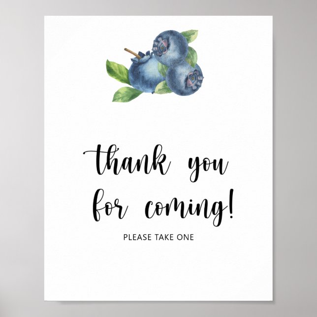Blueberry - Vielen Dank für Ihr Kommen Poster (Vorne)