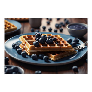 Blueberry Waffles Poster