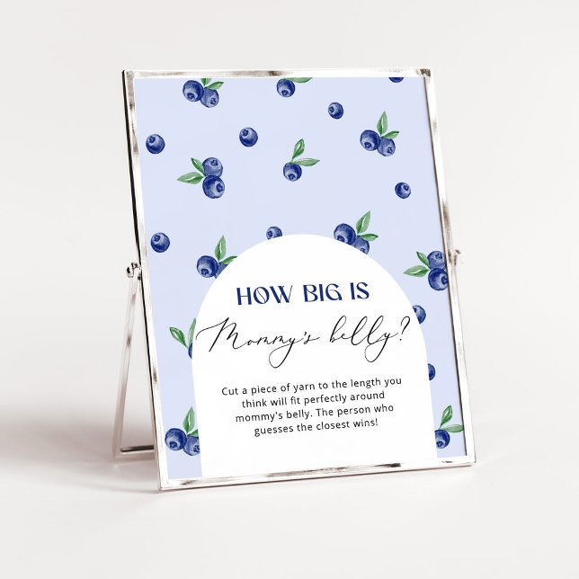 Blueberry, wie groß das Bauchposter von Mama ist Poster (Von Creator hochgeladen)