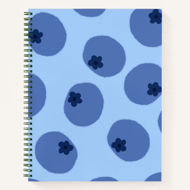 Blueberry Wild Notebook Cover - Titel & Beschreibu Notizbuch (Vorderseite)