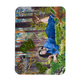 Blueberry Woman Flexible Magnet