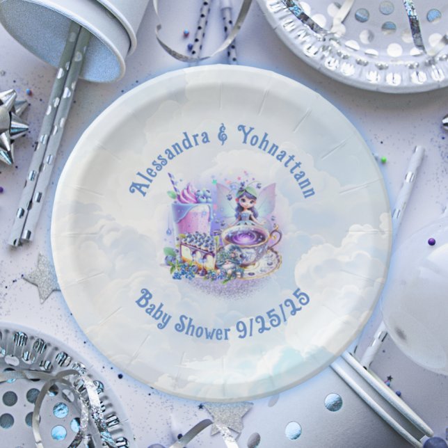 Blueberry wünscht Gnomery Kisses Shower Paper Plat Pappteller (Von Creator hochgeladen)