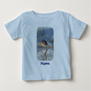 Bluebird Animal - Ihr Name Personalisiert Baby T-shirt