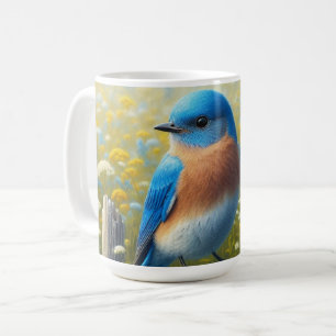 Bluebird aus Holz Kaffeetasse