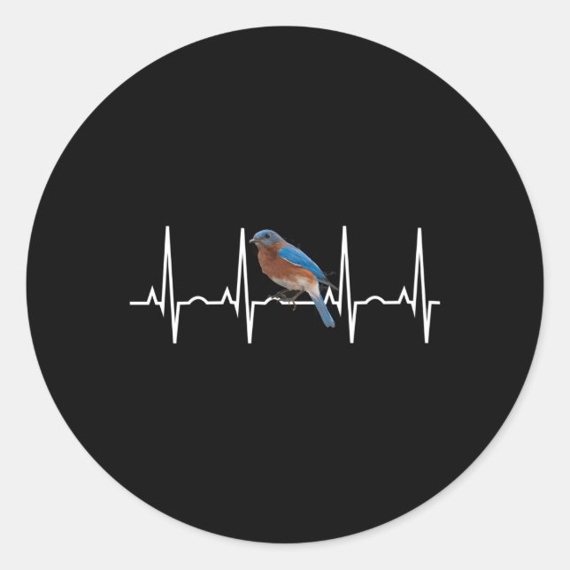 Bluebird Best Eastern Western Bluebird Runder Aufkleber (Vorderseite)
