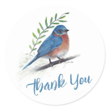 Bluebird Bird Art Danke