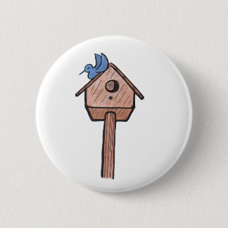 Bluebird Birdhouse..Button.. Button