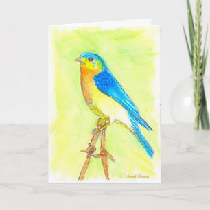 Bluebird Birthday Card Karte