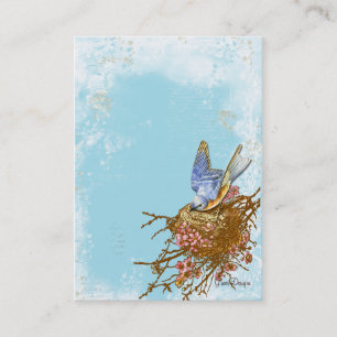Bluebird dans le nid Carte de visite/profil