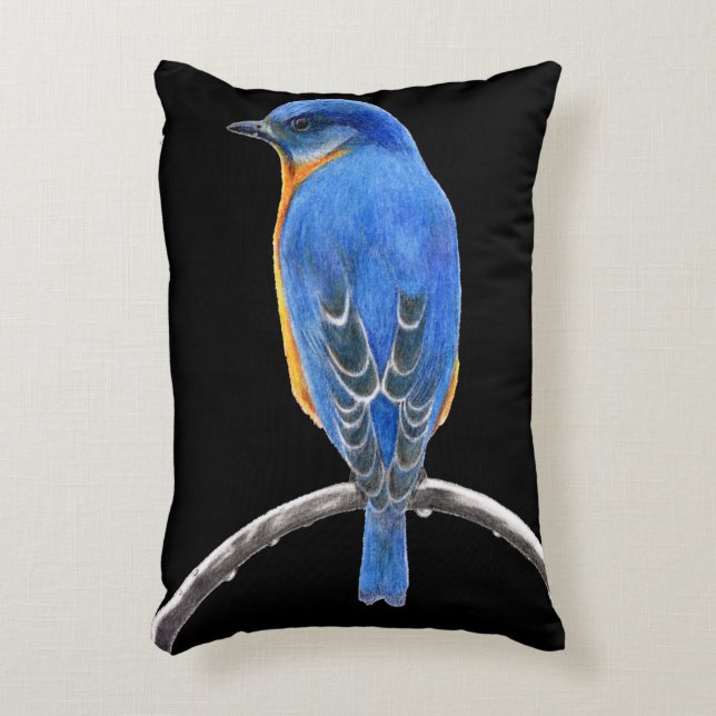 Bluebird Dekokissen (Vorderseite(Vertikal))