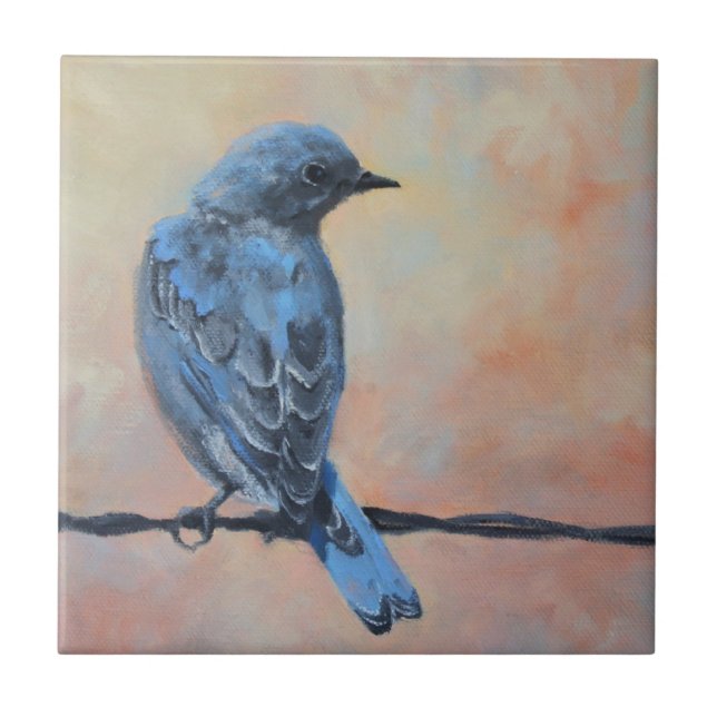 Bluebird Fine Art Tile Fliese (Vorderseite)