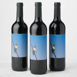 Bluebird Food and Beverage Label Set Weinetikett