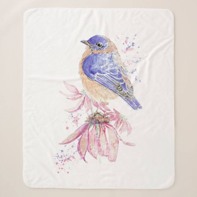 Bluebird Garden Bird Fauna Nature Sherpadecke (Vorderseite)